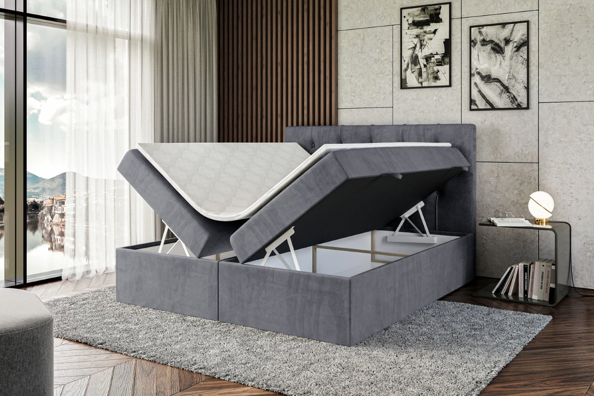 Łóżko boxspring MIRAGE welur