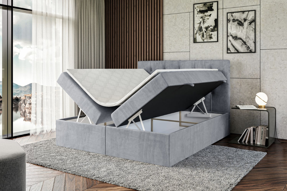 Łóżko boxspring MIRAGE welur