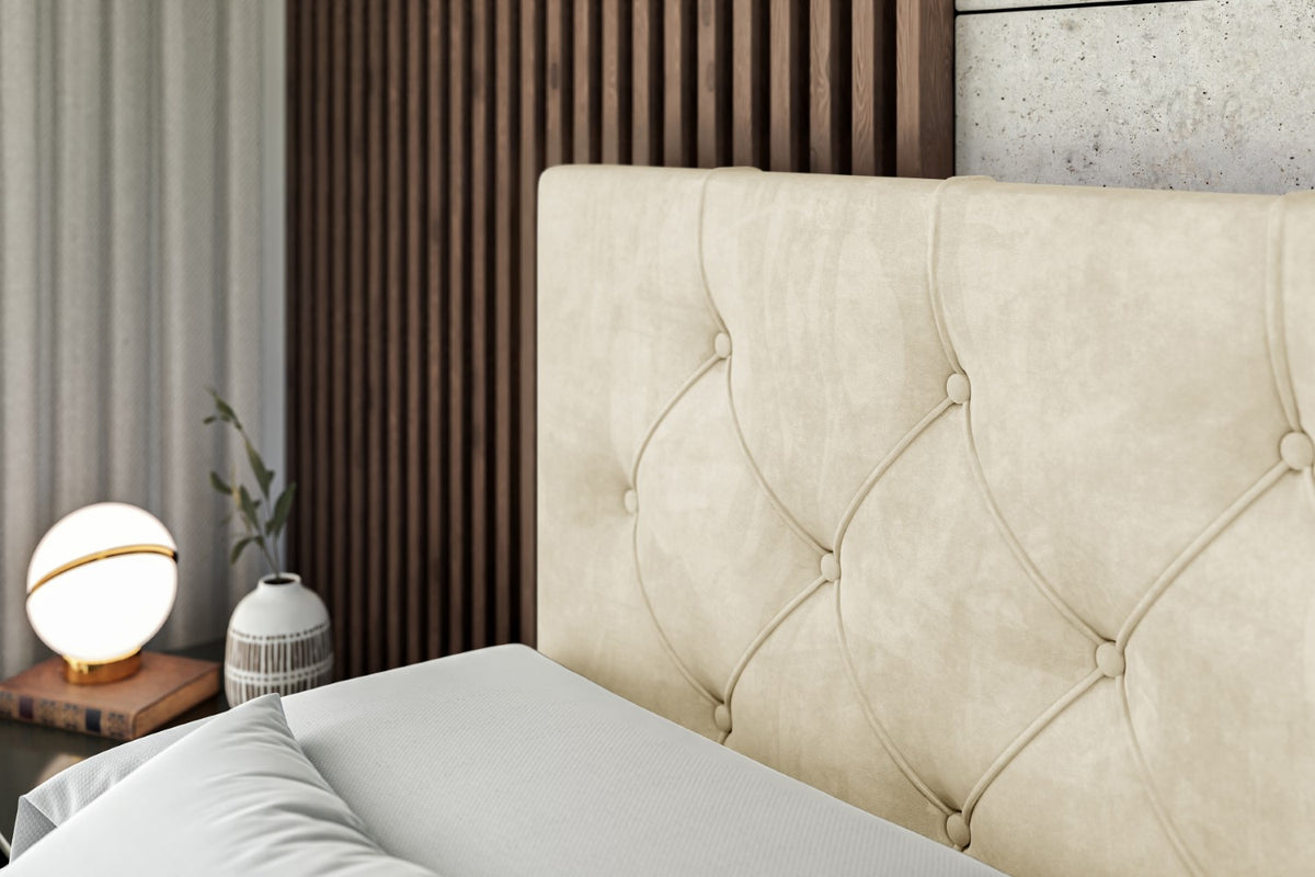 Łóżko boxspring MIRAGE welur