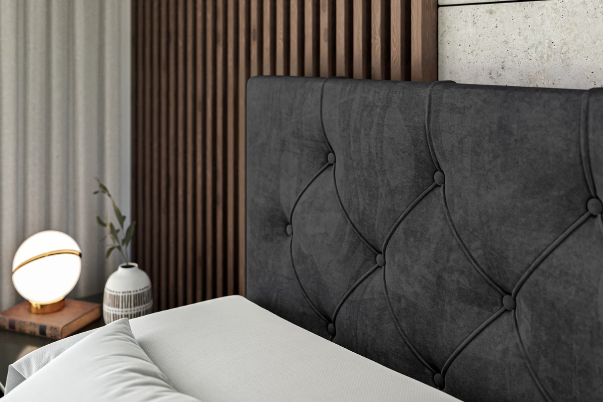 Łóżko boxspring MIRAGE welur