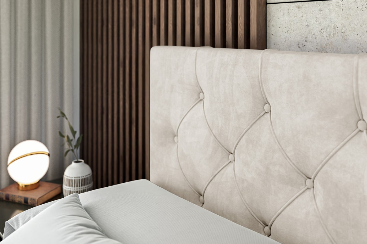 Łóżko boxspring MIRAGE welur