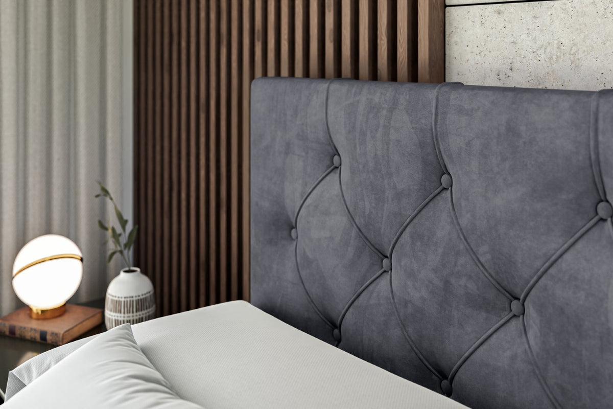 Łóżko boxspring MIRAGE welur