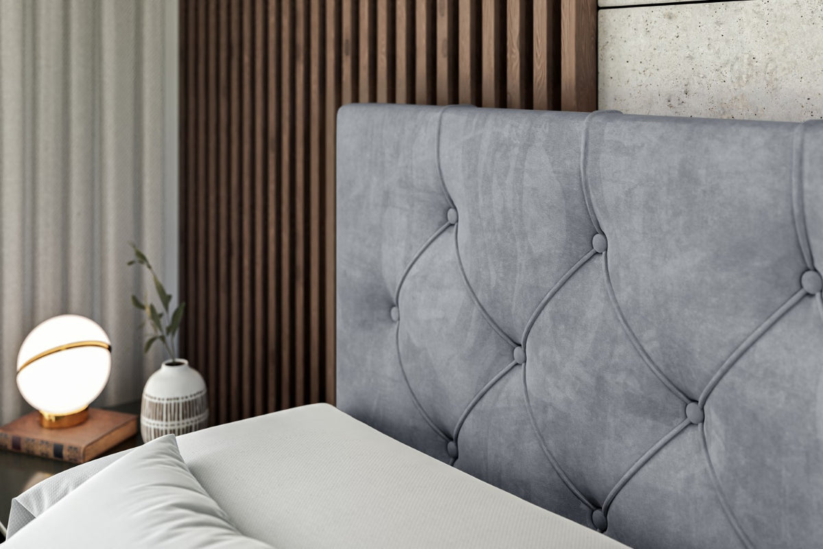 Łóżko boxspring MIRAGE welur