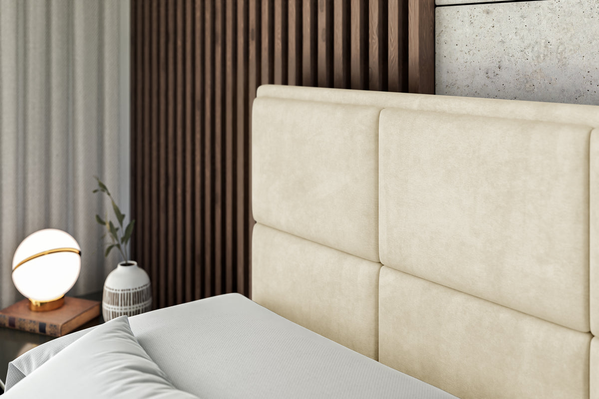 Łóżko boxspring NOVA welur