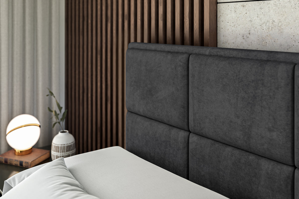 Łóżko boxspring NOVA welur