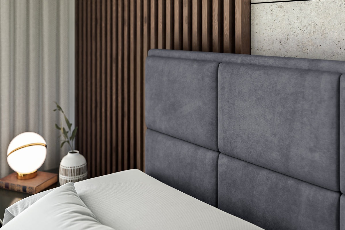 Łóżko boxspring NOVA welur