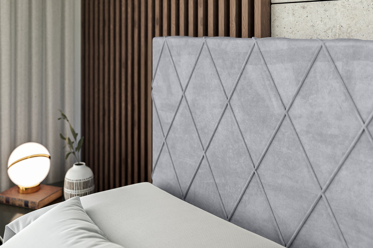 Łóżko boxspring LEPARO welur