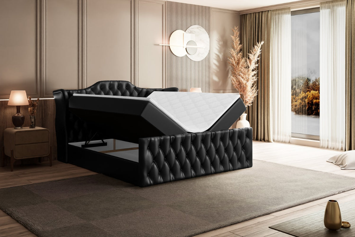 Łóżko boxspring VILA-Z ekoskóra