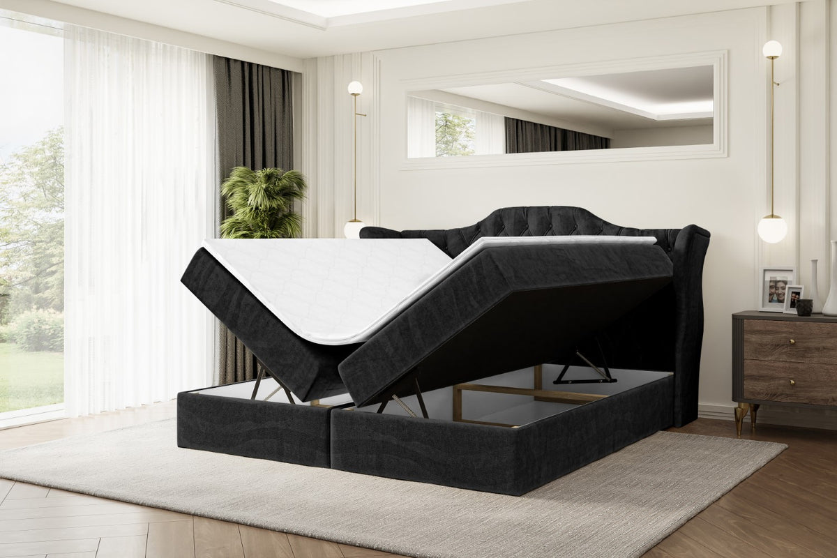 Łóżko boxspring VILA welur