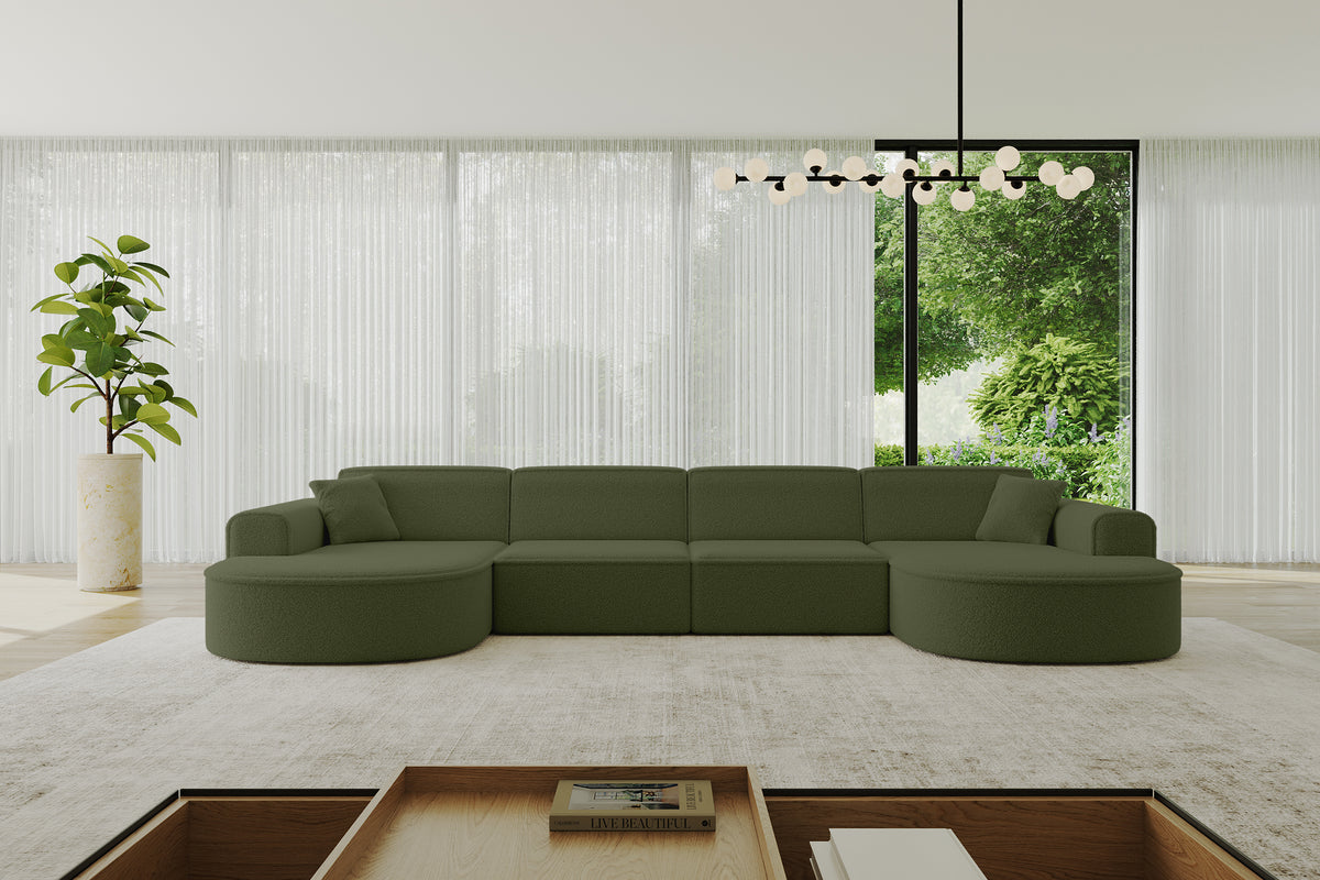 Wohnlandschaft MARI-U2 Bouclé