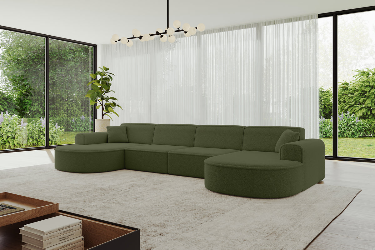 Wohnlandschaft MARI-U2 Bouclé