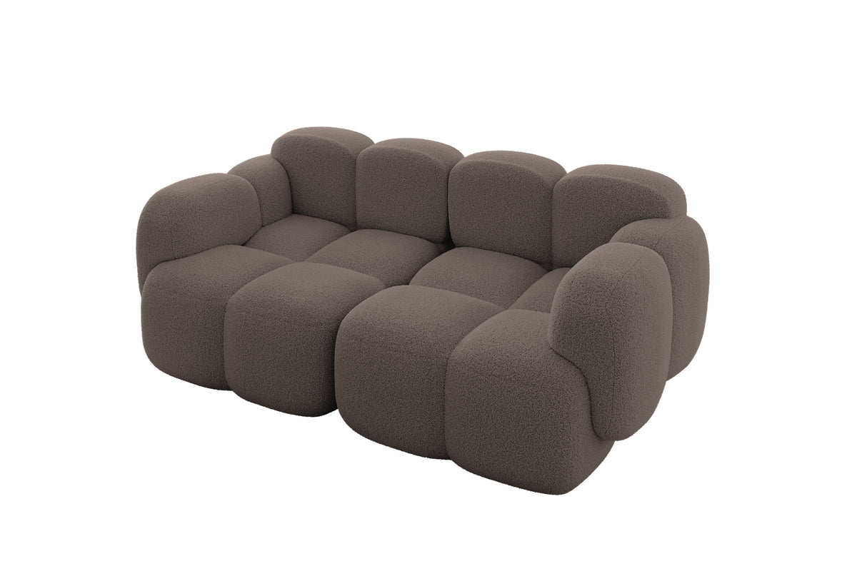 Kanapa MIKO-S1 Bouclé, Brązowy - Quelle 20