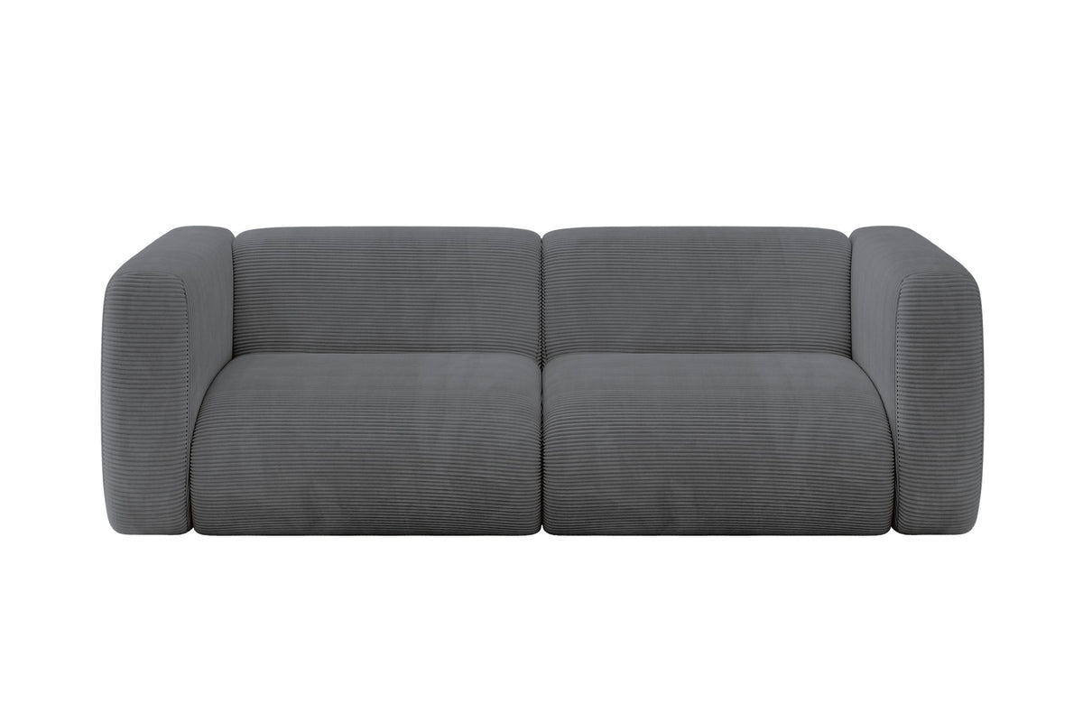 Sofa MIRA-S1 Cord, Dunkelgrau - Poso 115