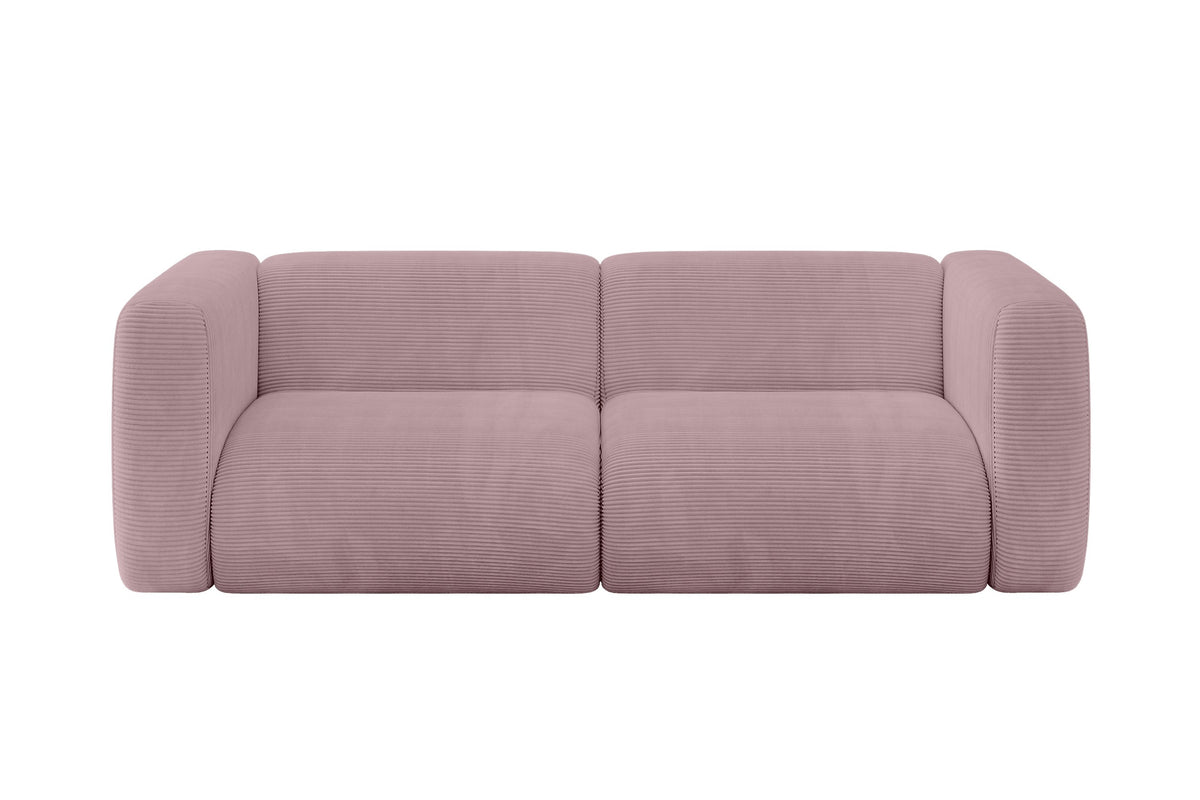 Sofa MIRA-S1 Cord, Rosa - Poso 145