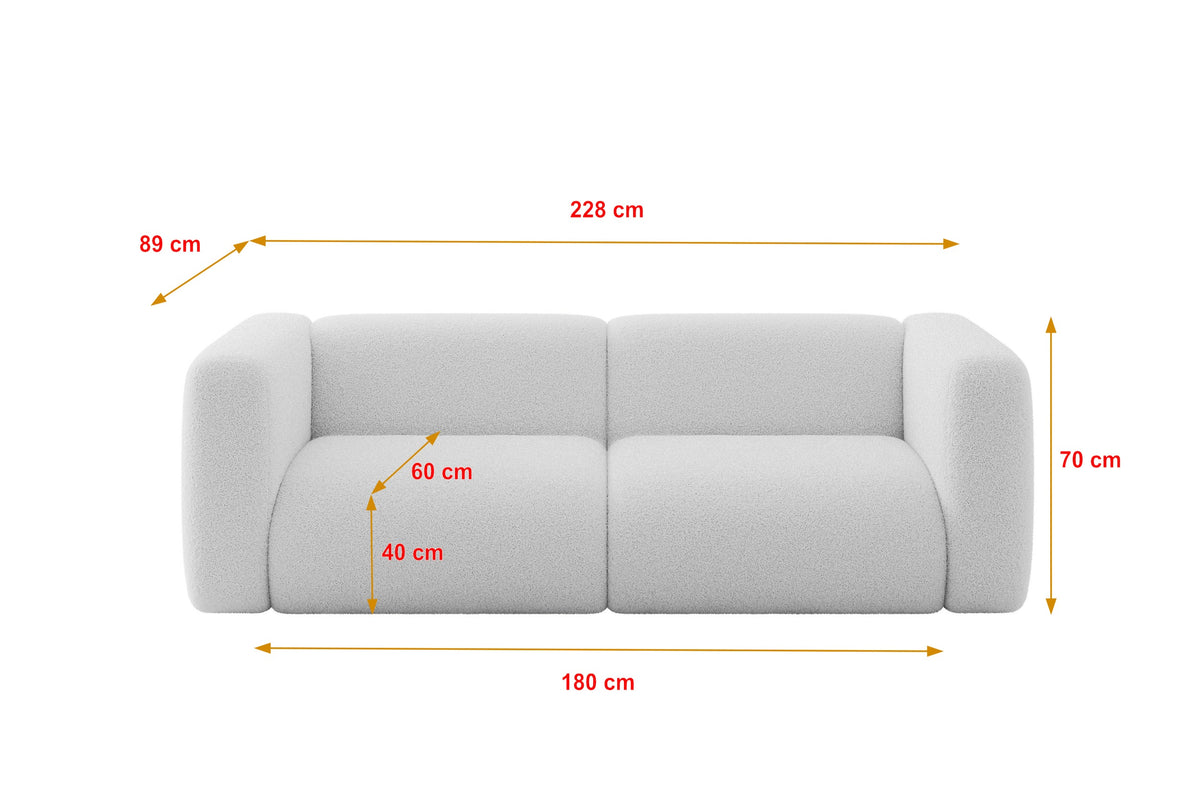 Kanapa MIRA-S1 Bouclé