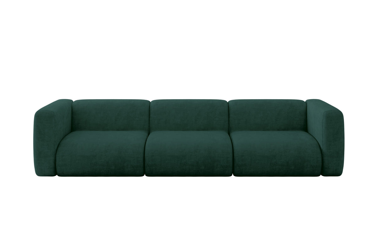Kanapa MIRA-S2 welur, Zielony - Dream Velvet 202.31
