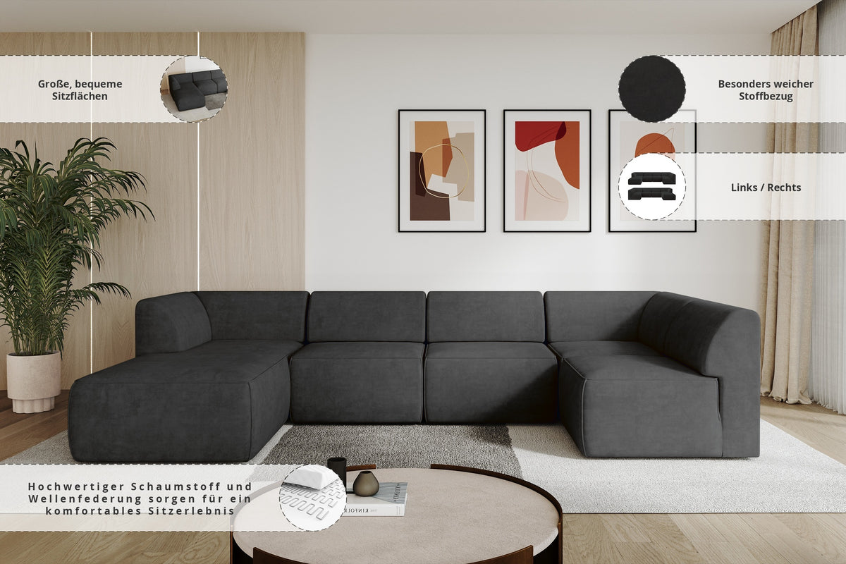 Ecksofa MOVA Samt