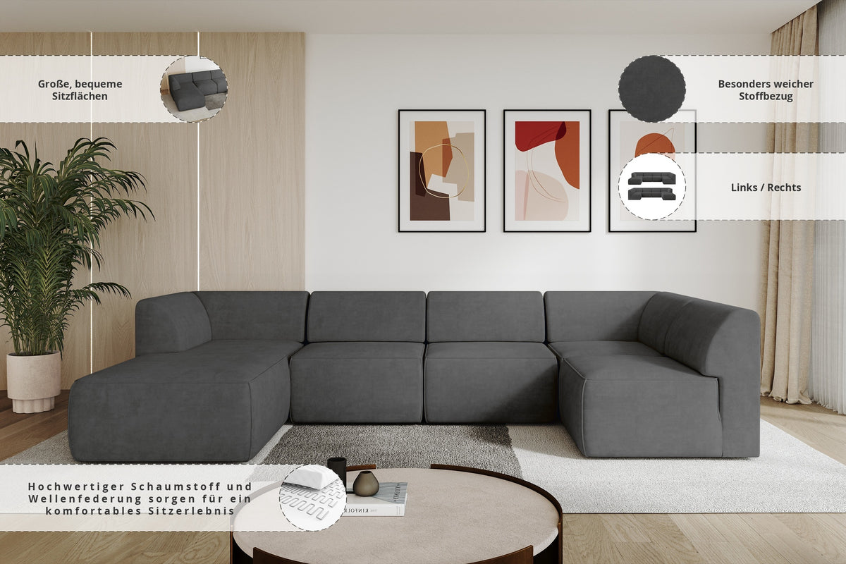Ecksofa MOVA Samt