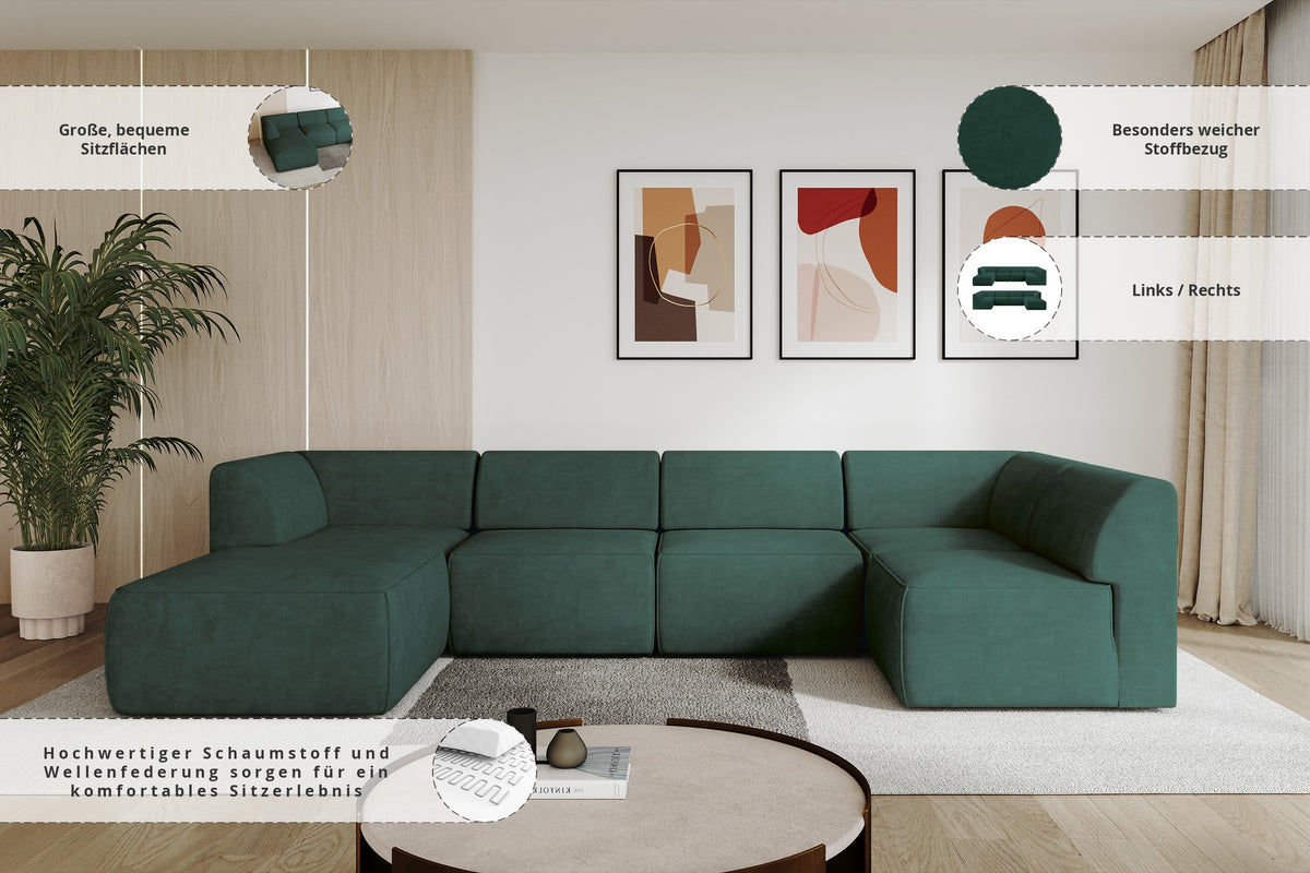 Ecksofa MOVA Samt