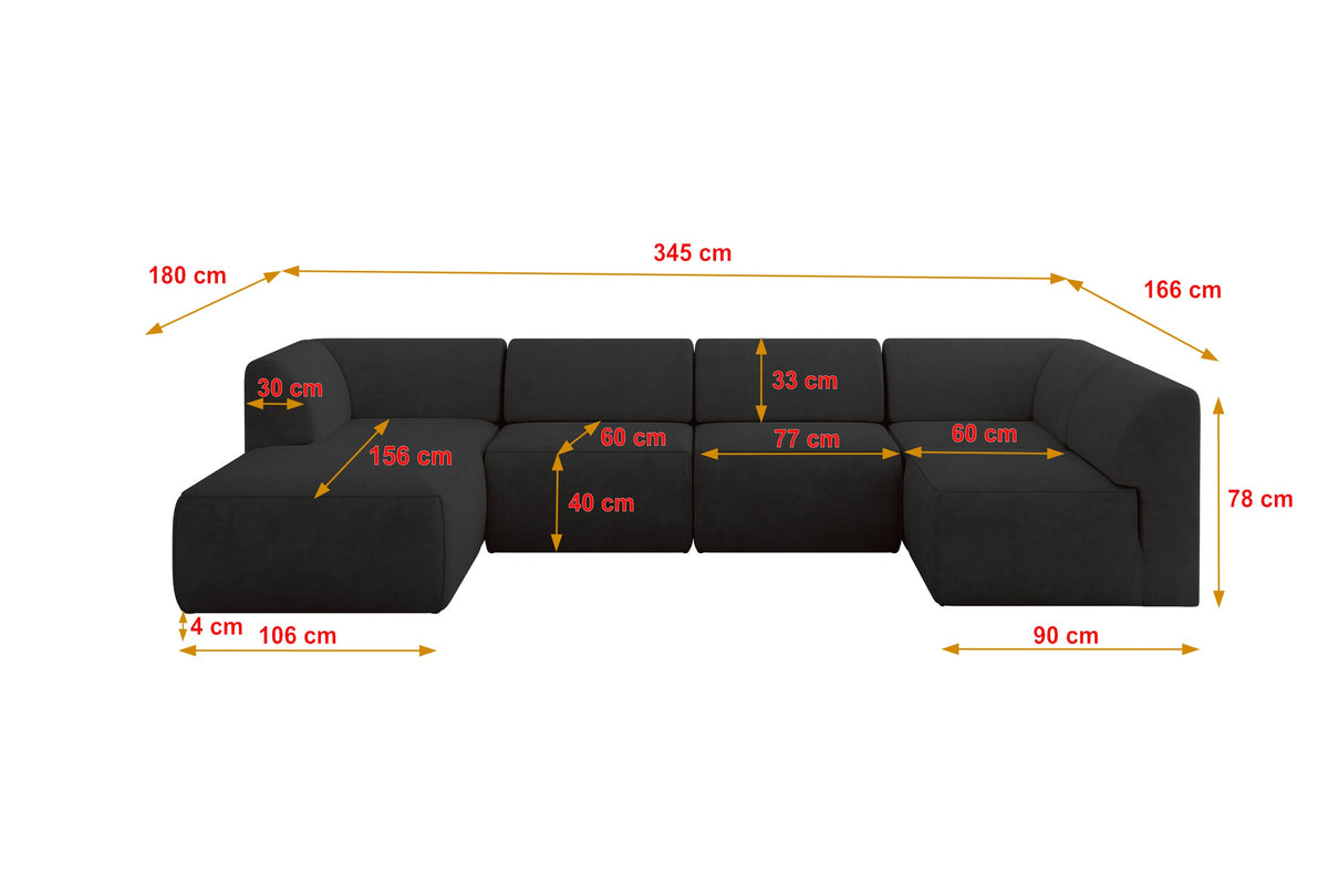 Ecksofa MOVA Samt