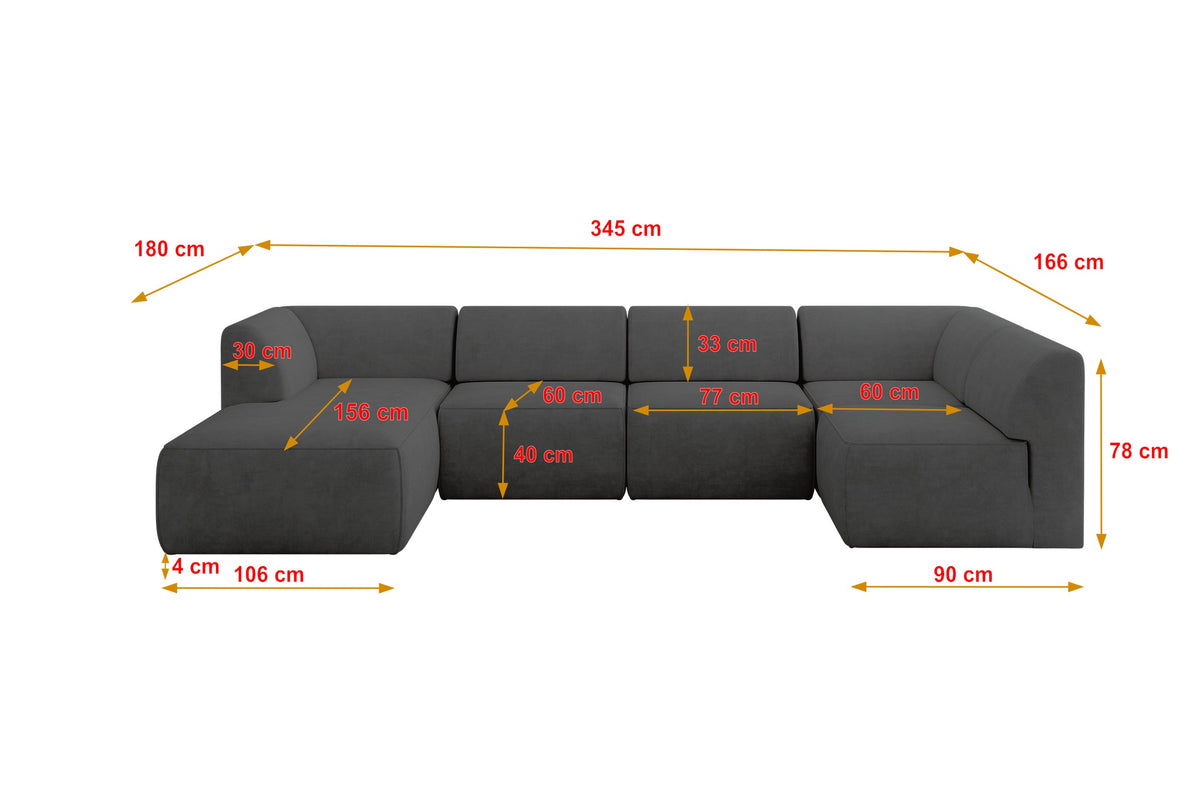 Ecksofa MOVA Samt