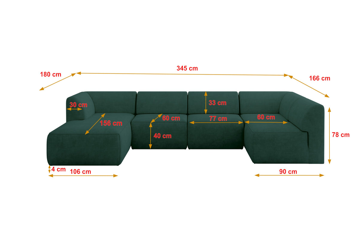 Ecksofa MOVA Samt