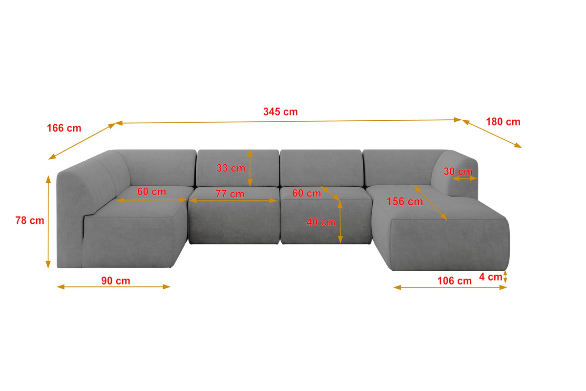 Ecksofa MOVA Samt