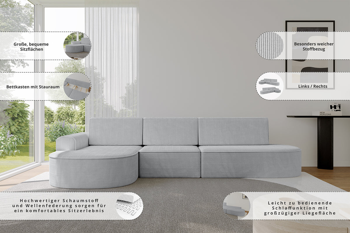 Ecksofa MARI-L2 Chenille