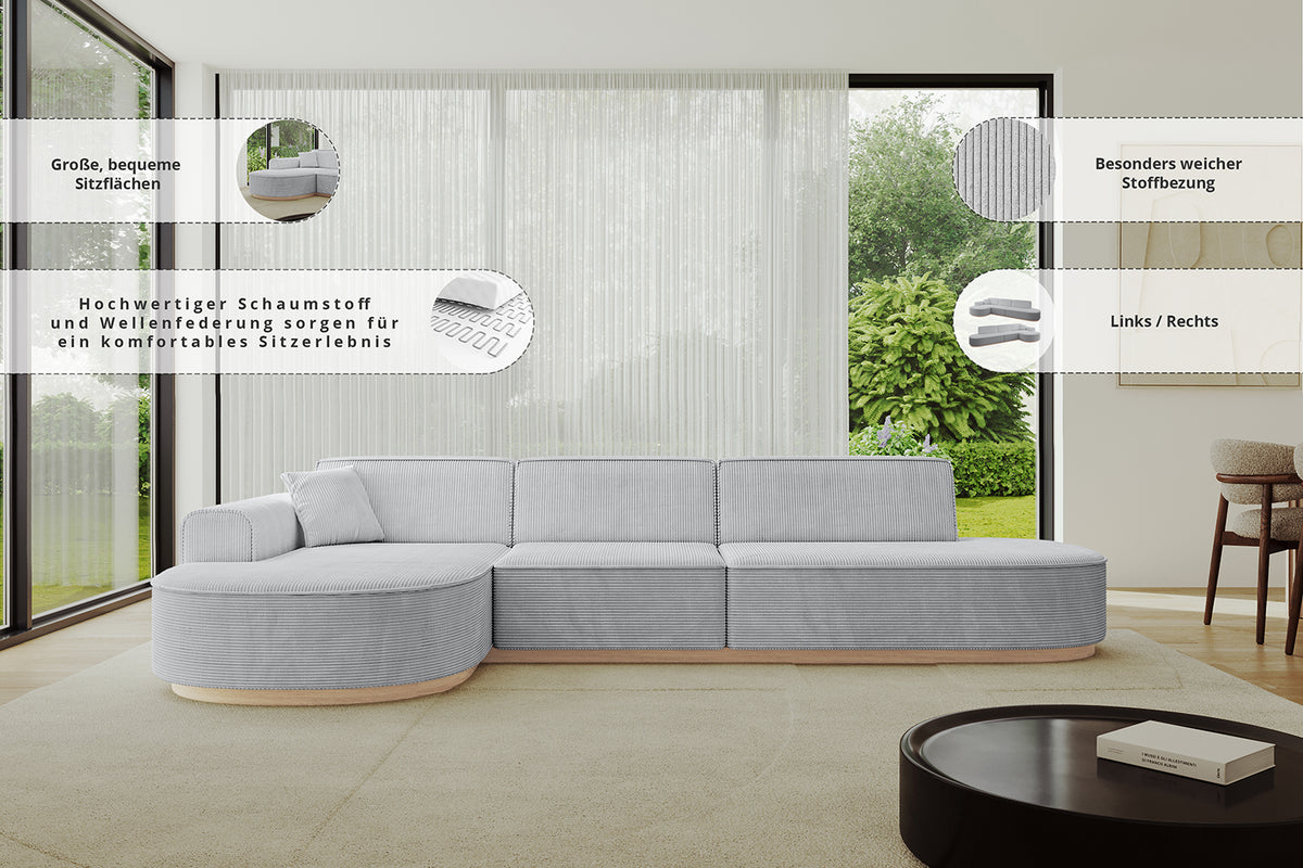 Narożnik MARI-L2-v1 Bouclé