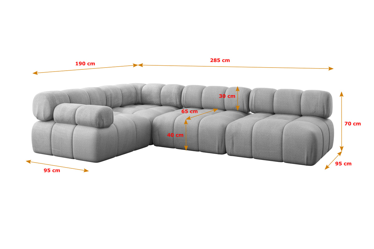 Ecksofa MENDE-L2 Samt