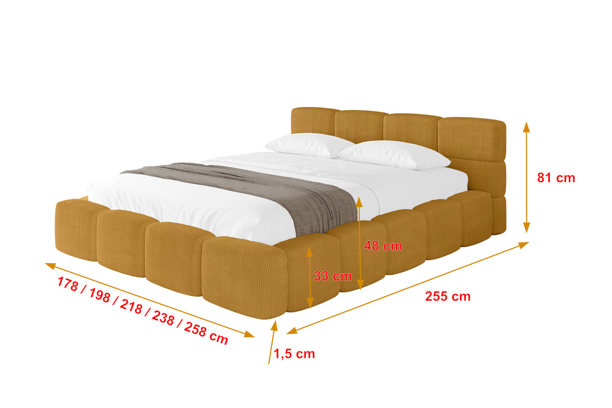 Polsterbett NATA-v1 Cord