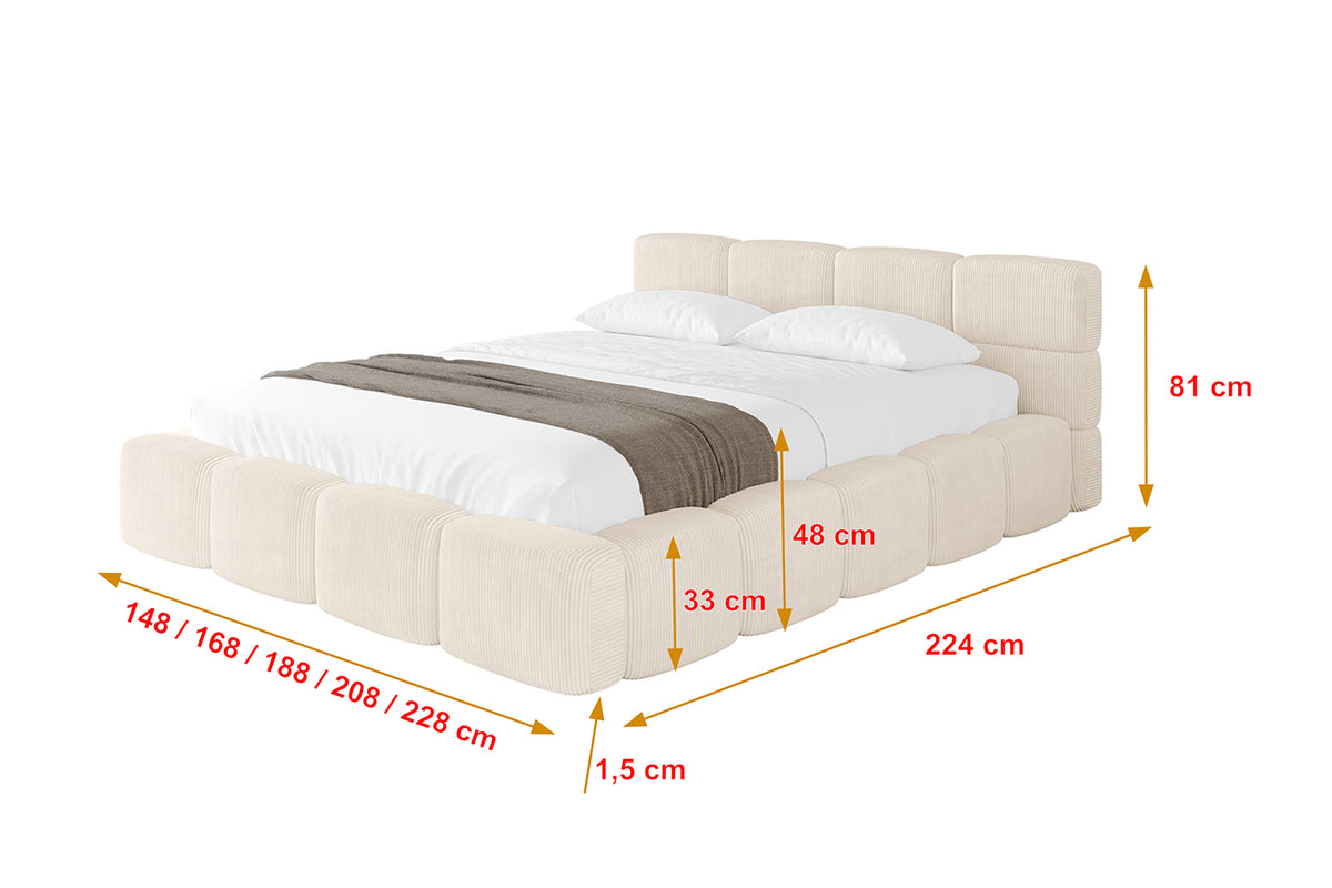 Polsterbett NATA-v1 Cord