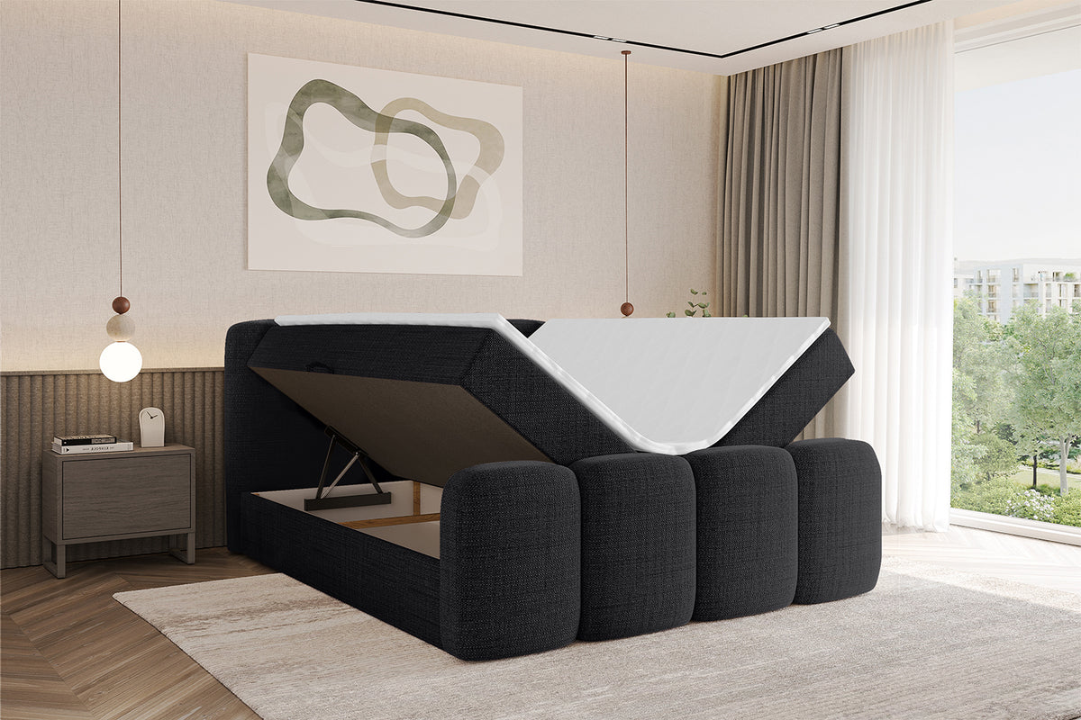 Łóżko boxspring NINA-Z plecionka