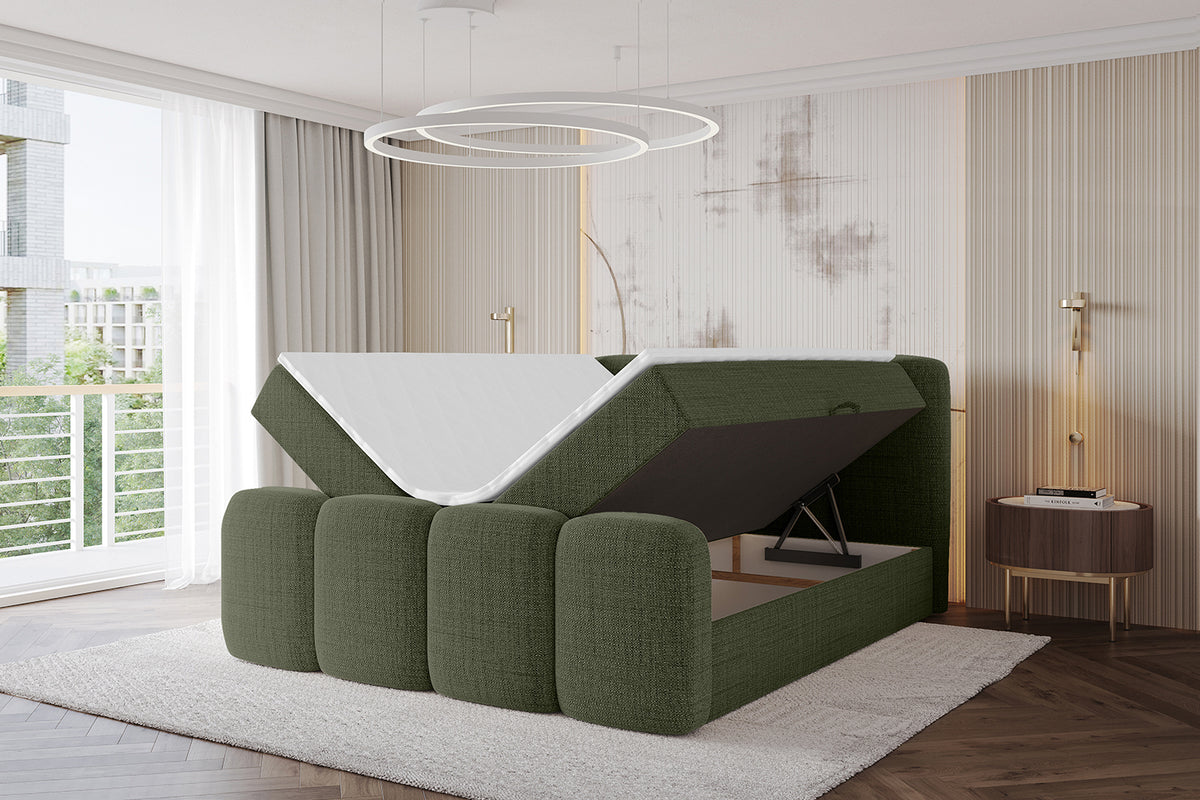 Łóżko boxspring NINA-Z plecionka