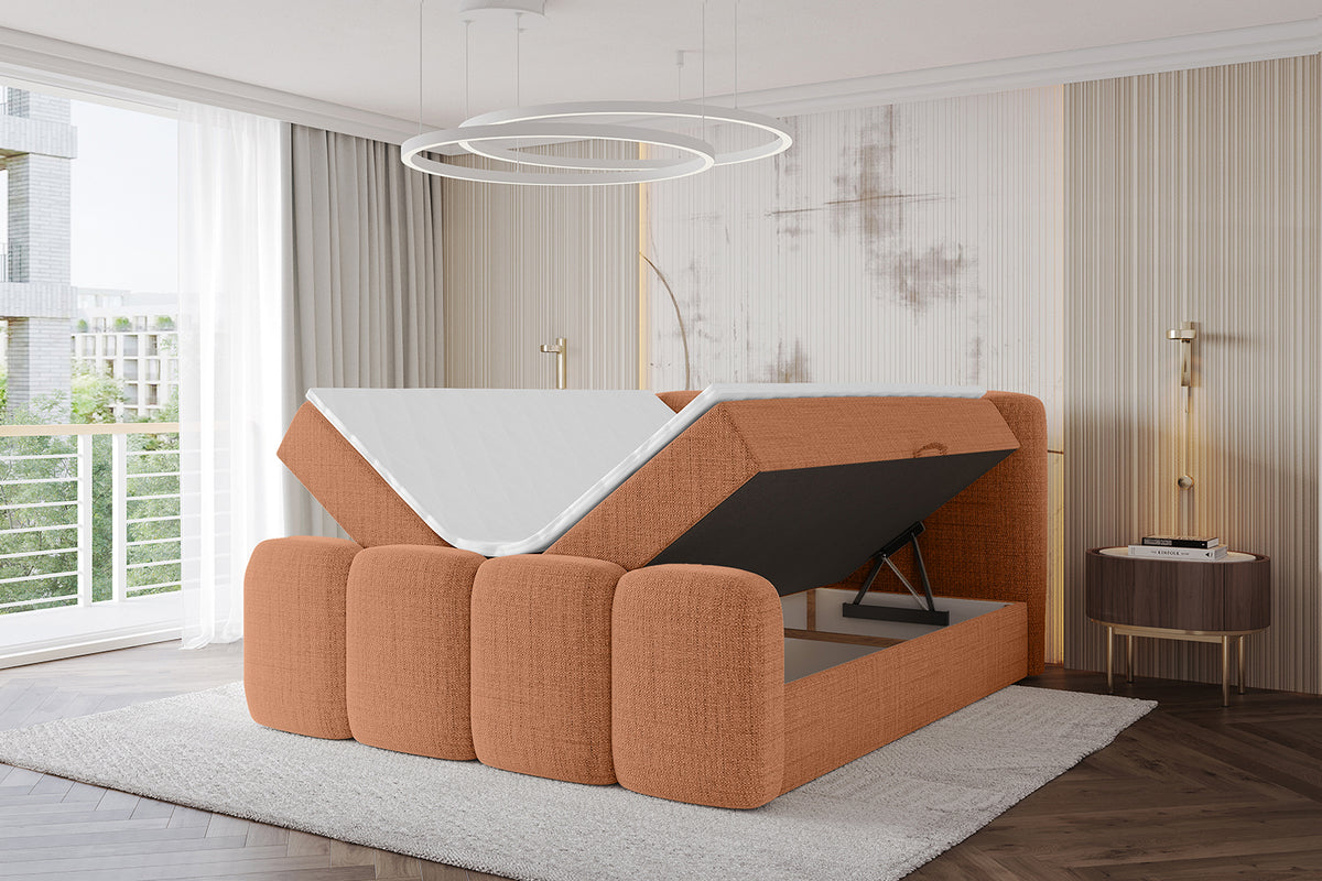 Łóżko boxspring NINA-Z plecionka