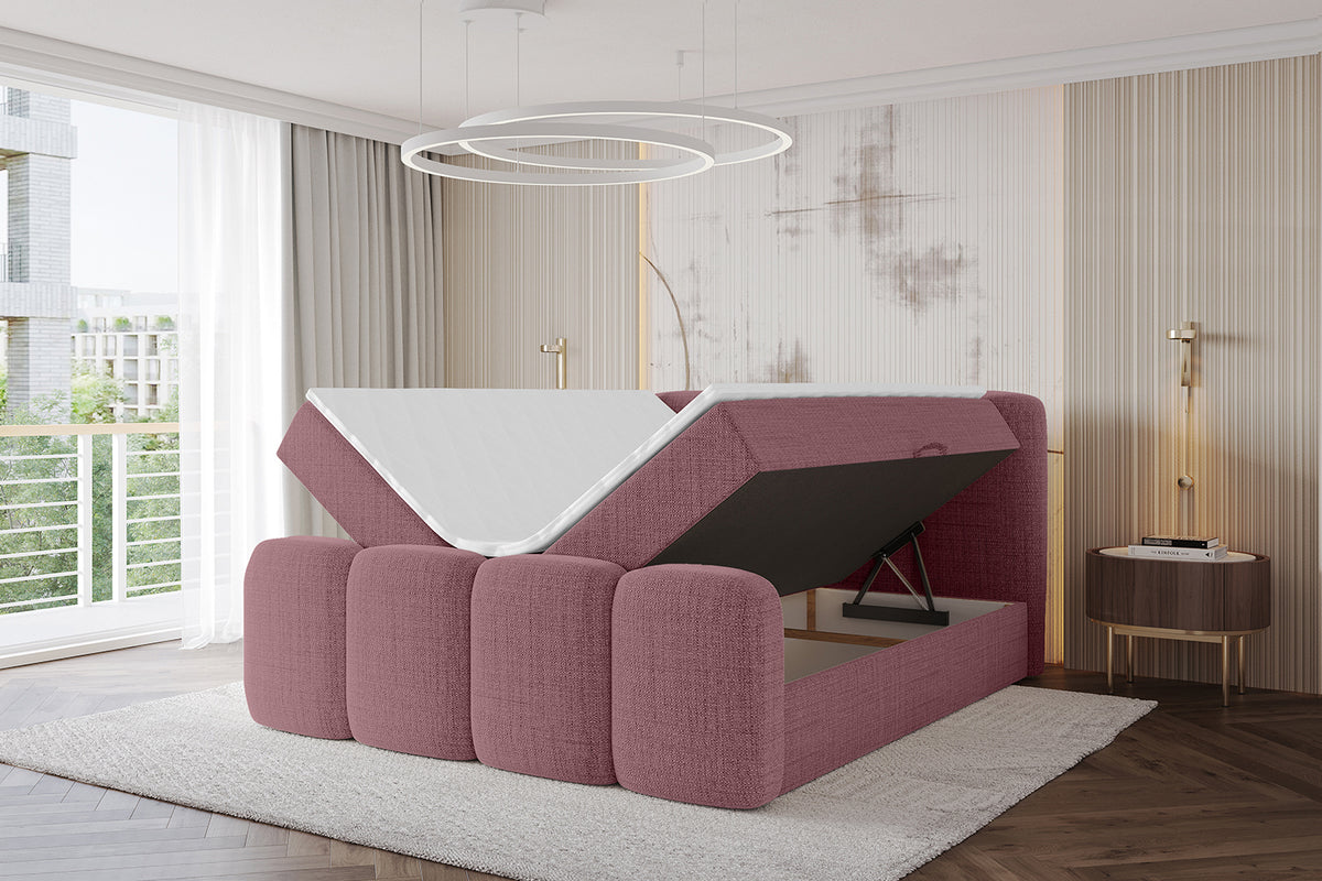 Łóżko boxspring NINA-Z plecionka