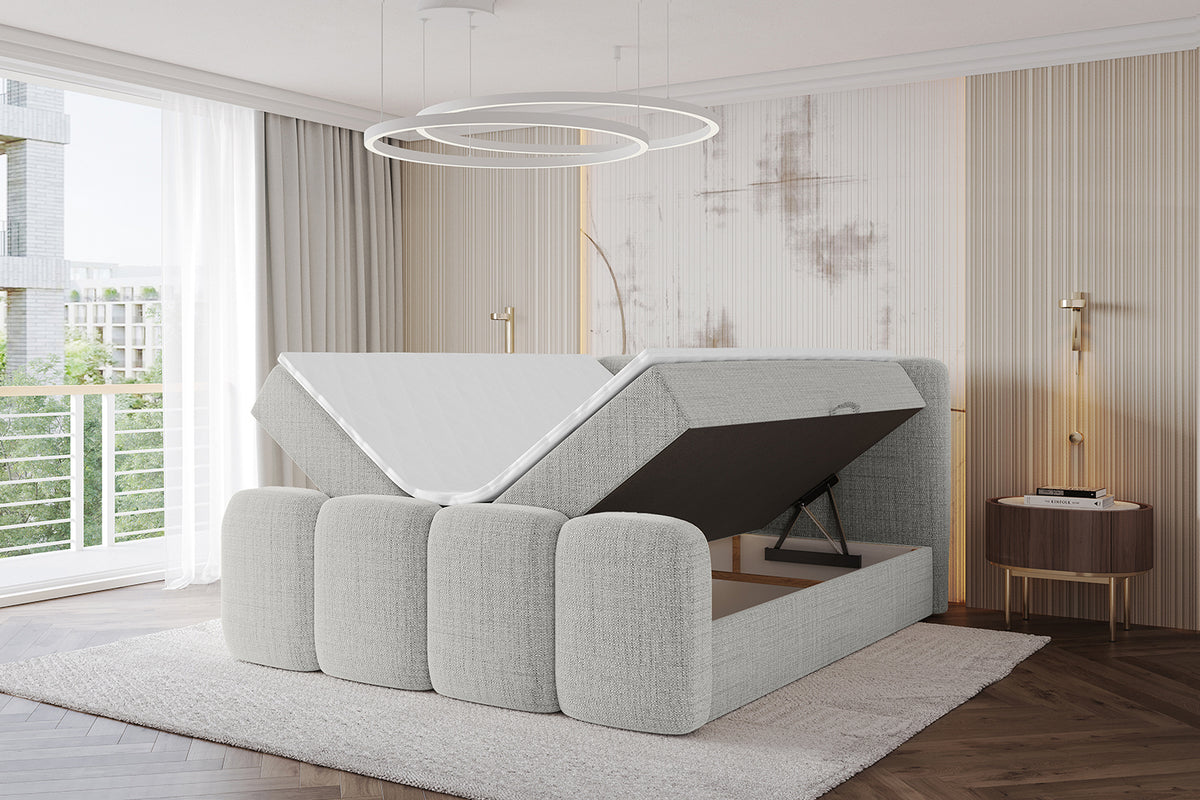 Łóżko boxspring NINA-Z plecionka
