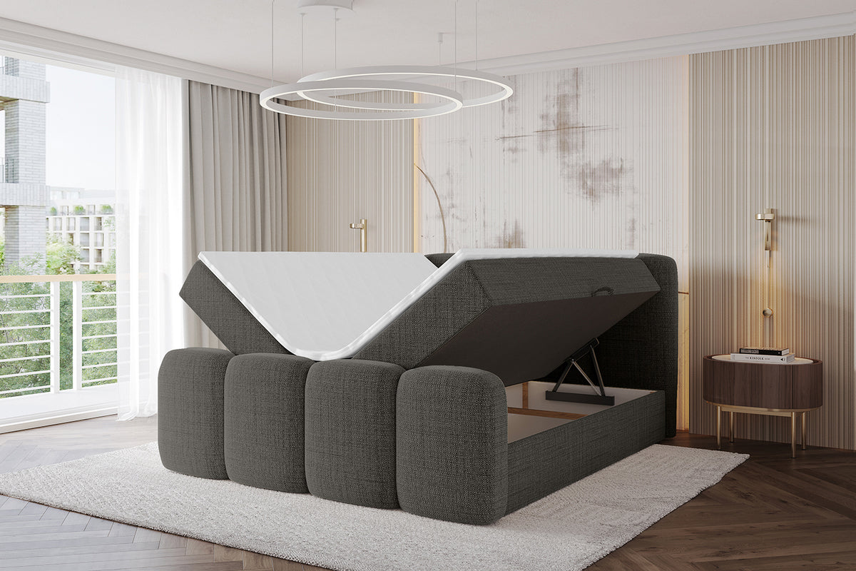 Łóżko boxspring NINA-Z plecionka