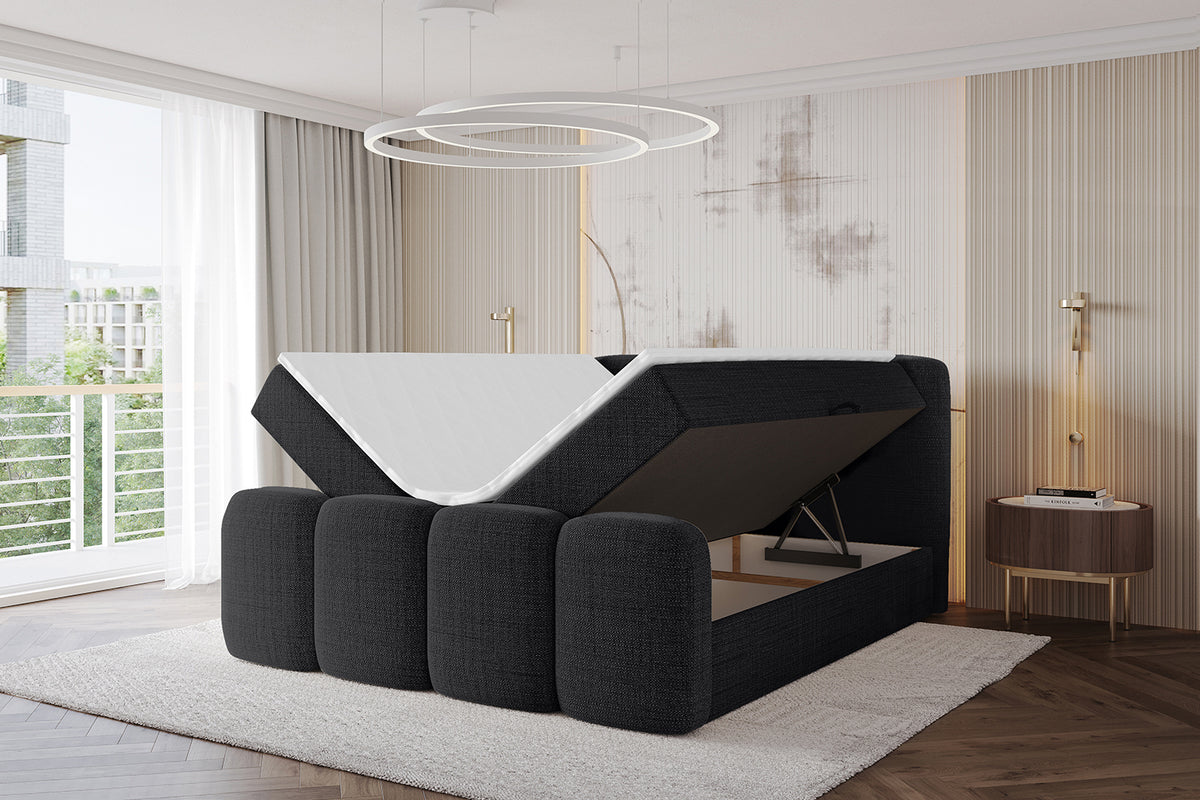 Łóżko boxspring NINA-Z plecionka