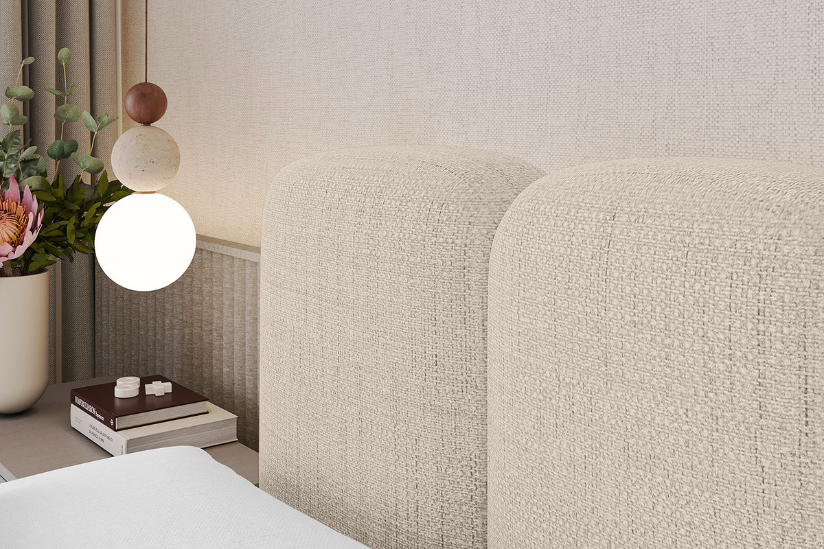 Łóżko boxspring NINA plecionka