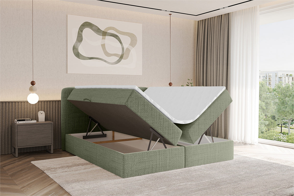 Łóżko boxspring NINA plecionka
