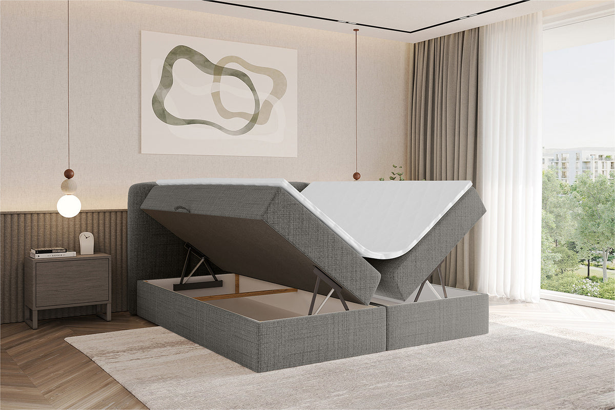 Łóżko boxspring NINA plecionka