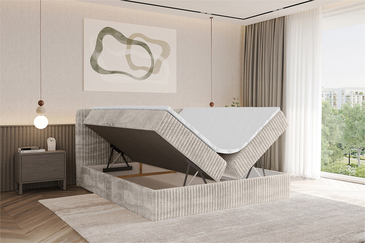 Łóżko boxspring NINA sztruks