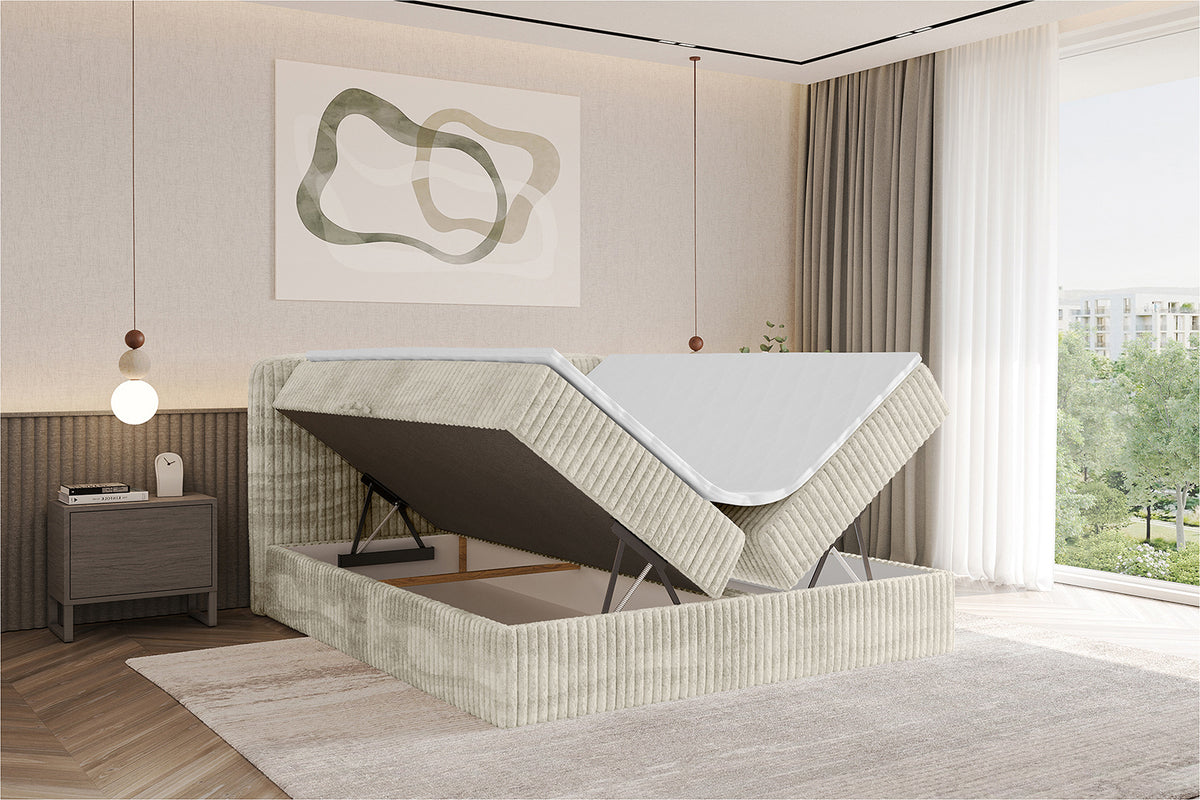 Łóżko boxspring NINA sztruks