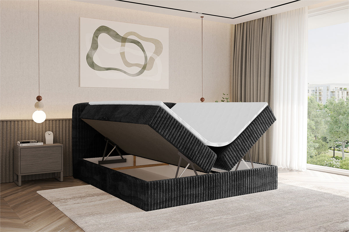 Łóżko boxspring NINA sztruks