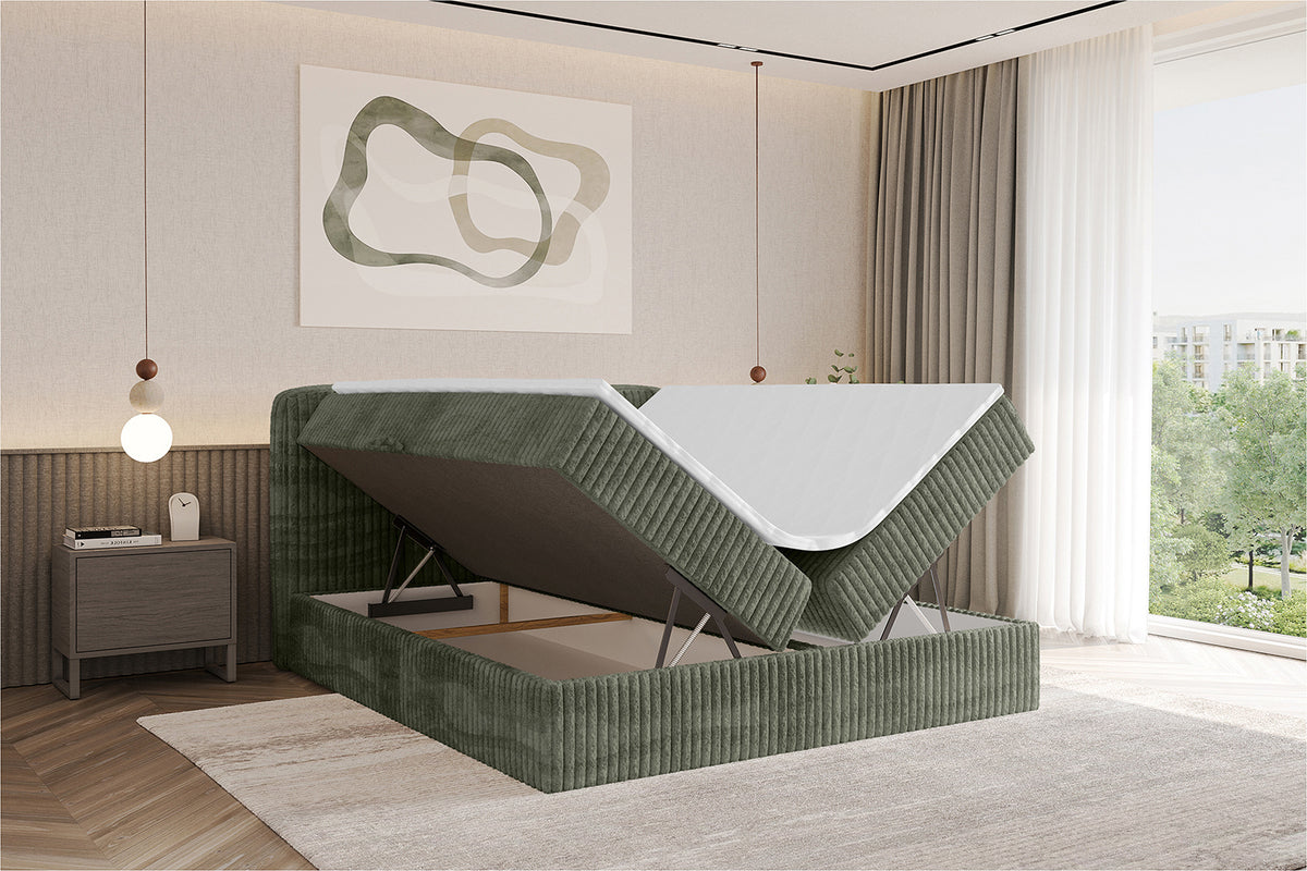 Łóżko boxspring NINA sztruks