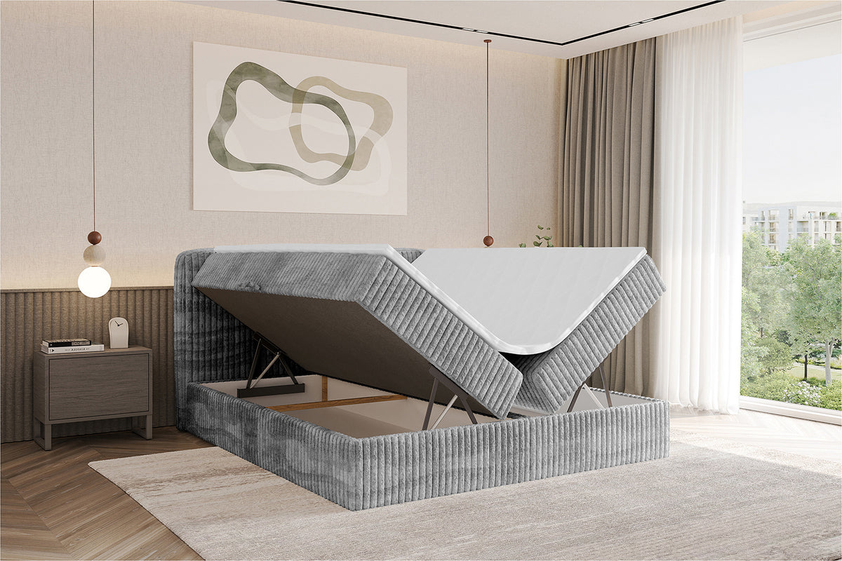 Łóżko boxspring NINA sztruks