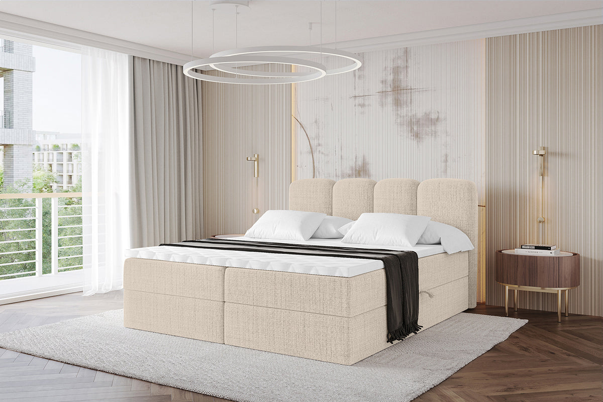 Łóżko boxspring NINA plecionka