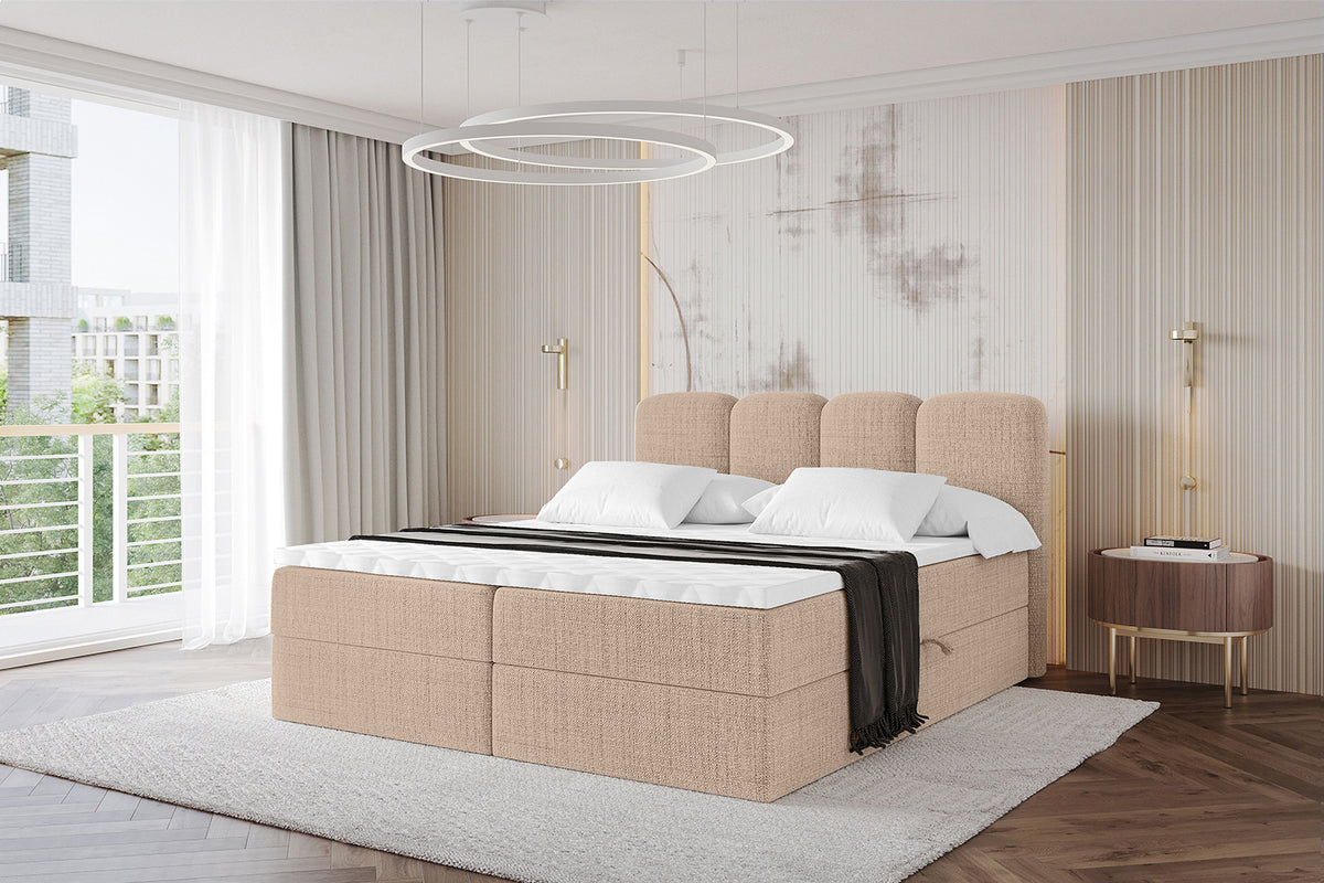 Łóżko boxspring NINA plecionka