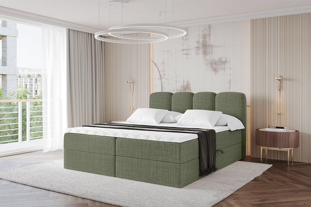 Łóżko boxspring NINA plecionka